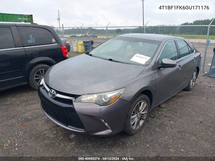 2016 Toyota Camry Le/Xle/Se/Xse VIN: 4T1BF1FK6GU171176 Lot: 40055274