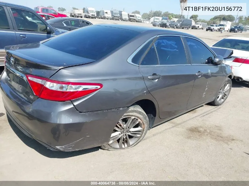 4T1BF1FK2GU156772 2016 Toyota Camry Se