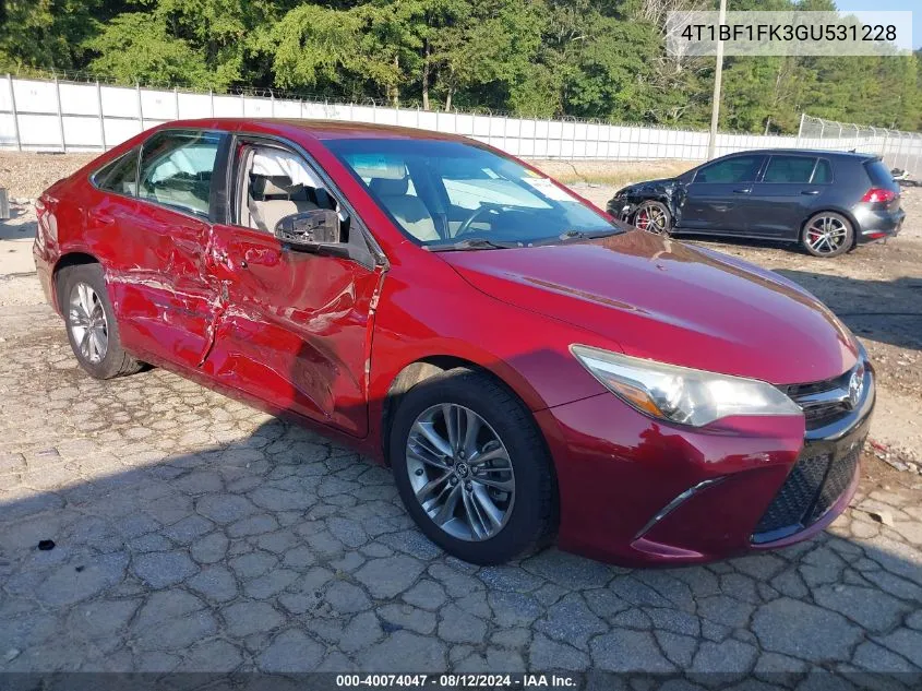 4T1BF1FK3GU531228 2016 Toyota Camry Se