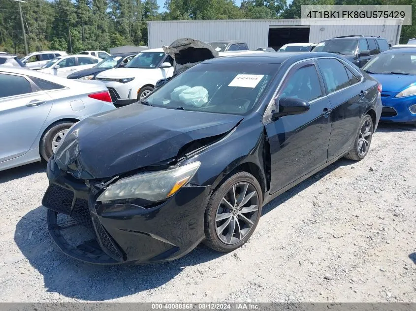 2016 Toyota Camry Xse V6 VIN: 4T1BK1FK8GU575429 Lot: 40080868