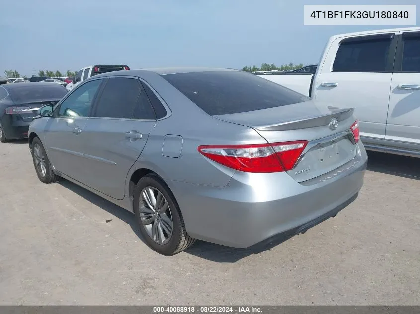 4T1BF1FK3GU180840 2016 Toyota Camry Se