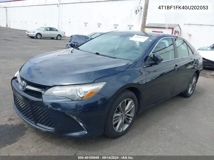 4T1BF1FK4GU202053 2016 Toyota Camry Se