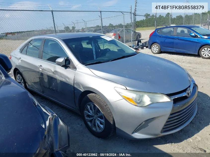 4T4BF1FK8GR558379 2016 Toyota Camry Le