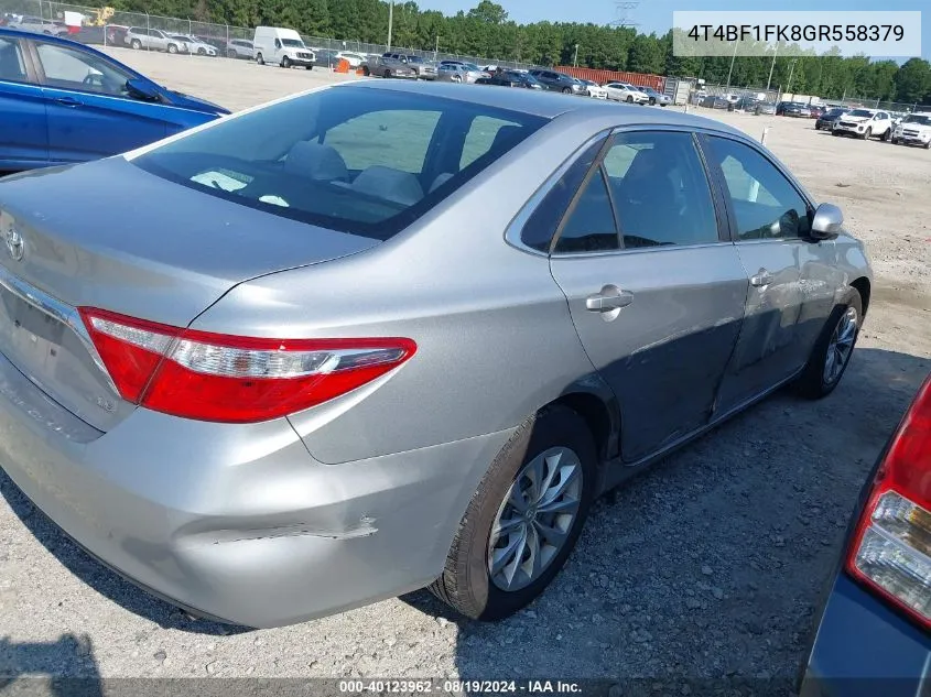 4T4BF1FK8GR558379 2016 Toyota Camry Le