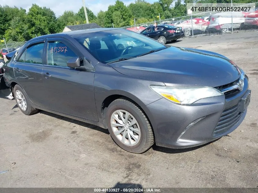 4T4BF1FK0GR522427 2016 Toyota Camry Le/Xle/Se/Xse