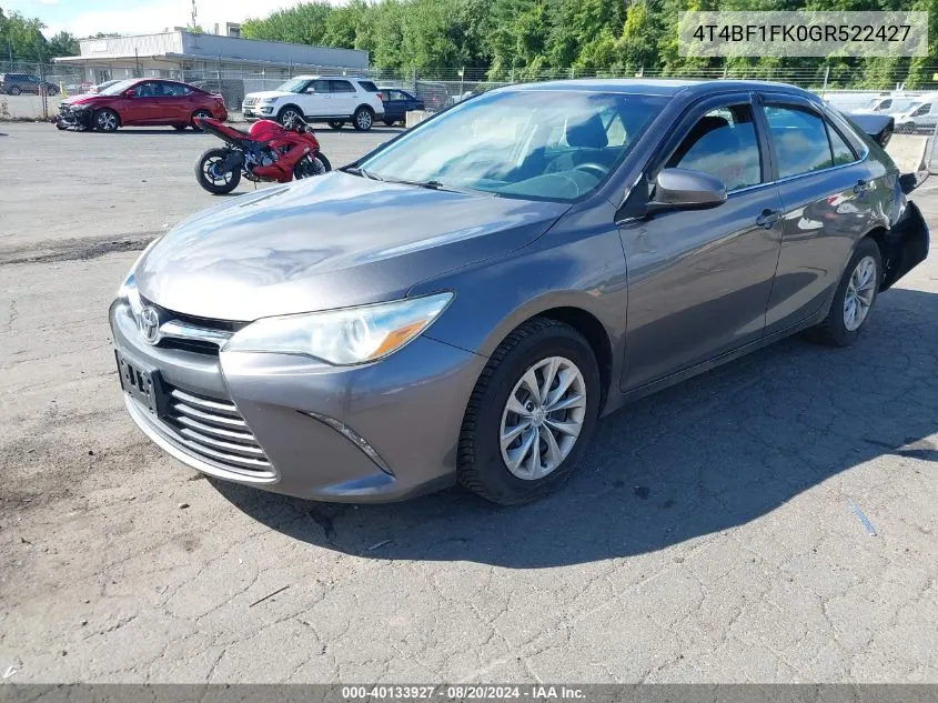 4T4BF1FK0GR522427 2016 Toyota Camry Le/Xle/Se/Xse