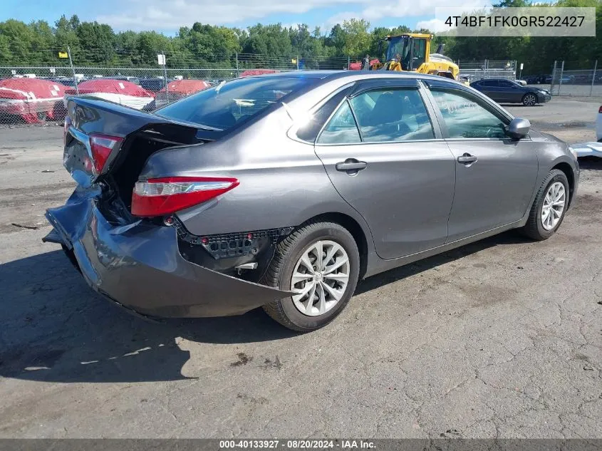 4T4BF1FK0GR522427 2016 Toyota Camry Le/Xle/Se/Xse