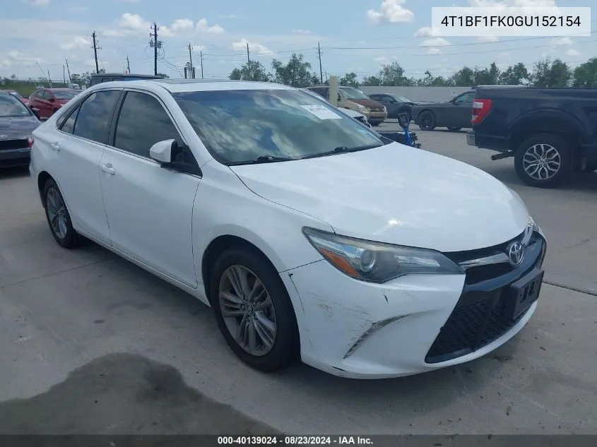 4T1BF1FK0GU152154 2016 Toyota Camry Se