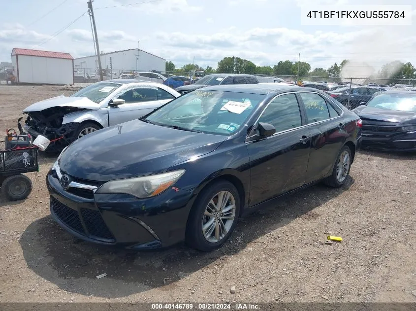 2016 Toyota Camry Se VIN: 4T1BF1FKXGU555784 Lot: 40146789