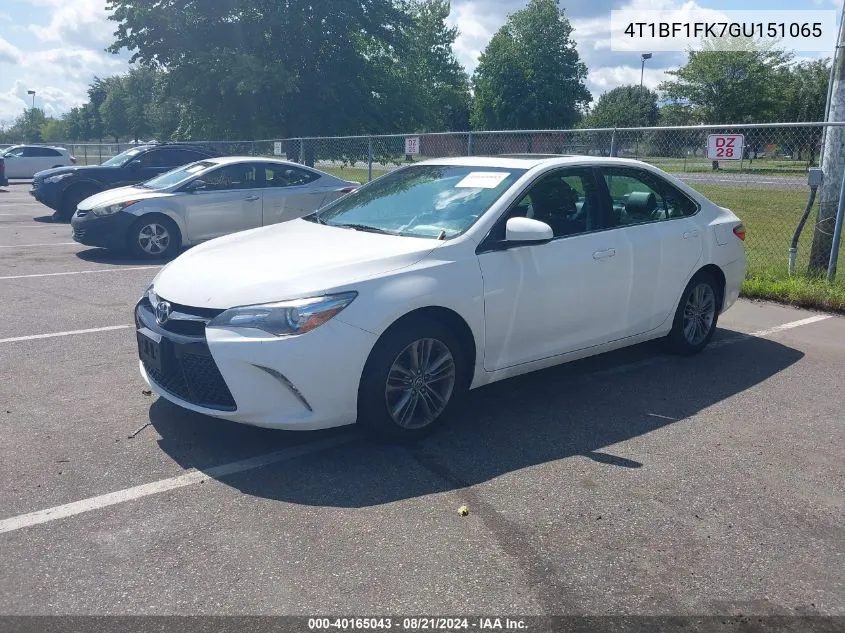 4T1BF1FK7GU151065 2016 Toyota Camry Se