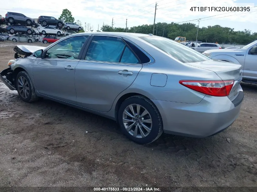 2016 Toyota Camry Le/Xle/Se/Xse VIN: 4T1BF1FK2GU608395 Lot: 40175533