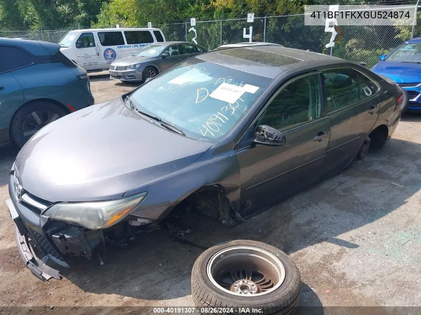 4T1BF1FKXGU524874 2016 Toyota Camry Se