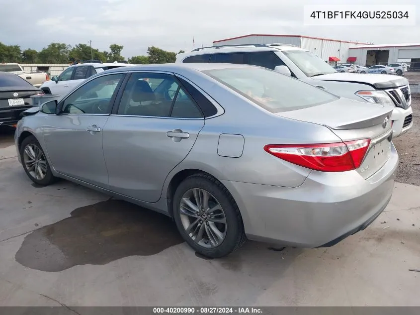 4T1BF1FK4GU525034 2016 Toyota Camry Se