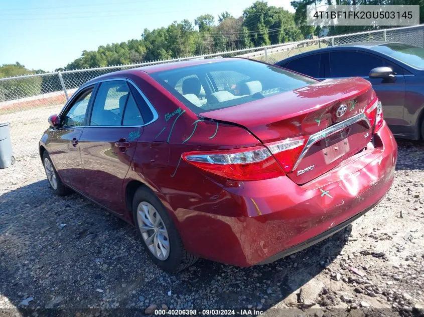 4T1BF1FK2GU503145 2016 Toyota Camry Le