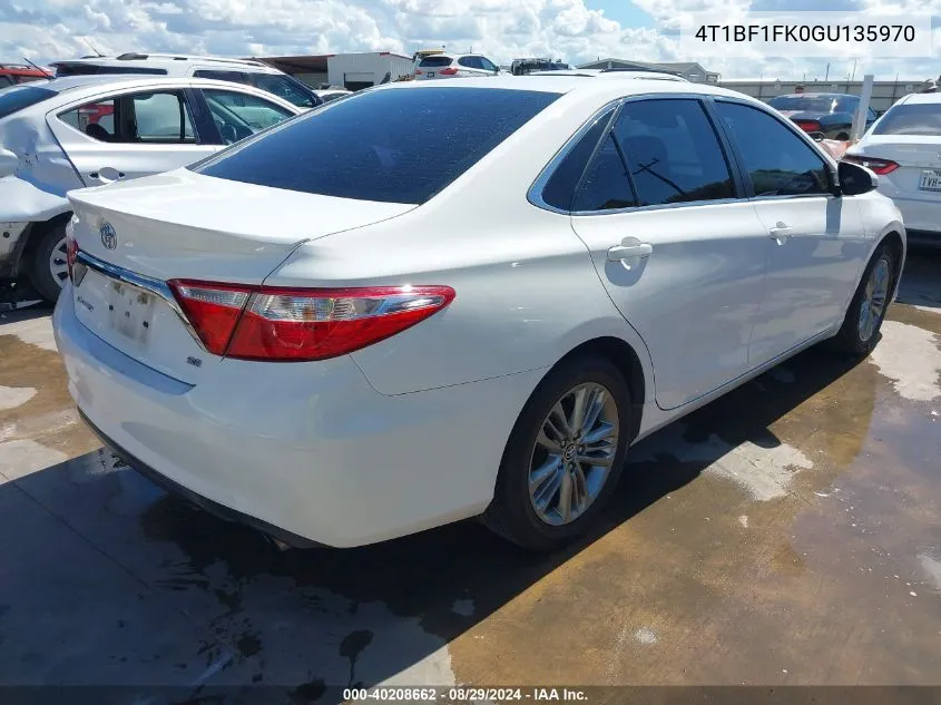 4T1BF1FK0GU135970 2016 Toyota Camry Se