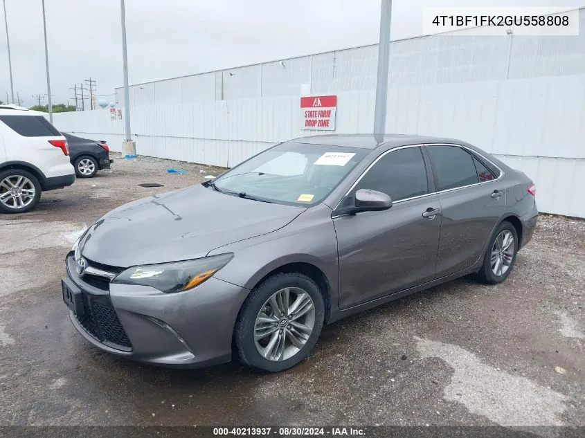 4T1BF1FK2GU558808 2016 Toyota Camry Se