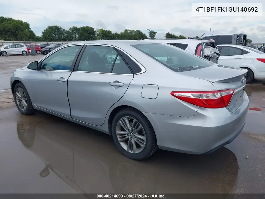 4T1BF1FK1GU140692 2016 Toyota Camry Se