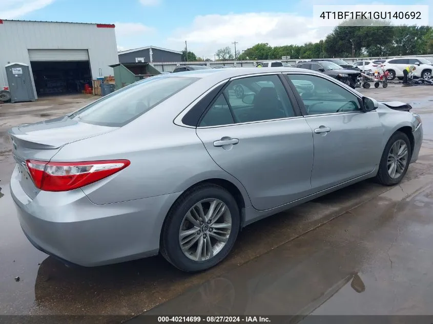 4T1BF1FK1GU140692 2016 Toyota Camry Se