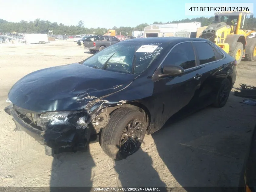 2016 Toyota Camry Le VIN: 4T1BF1FK7GU174376 Lot: 40217786