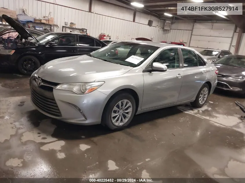 4T4BF1FK3GR527914 2016 Toyota Camry Le