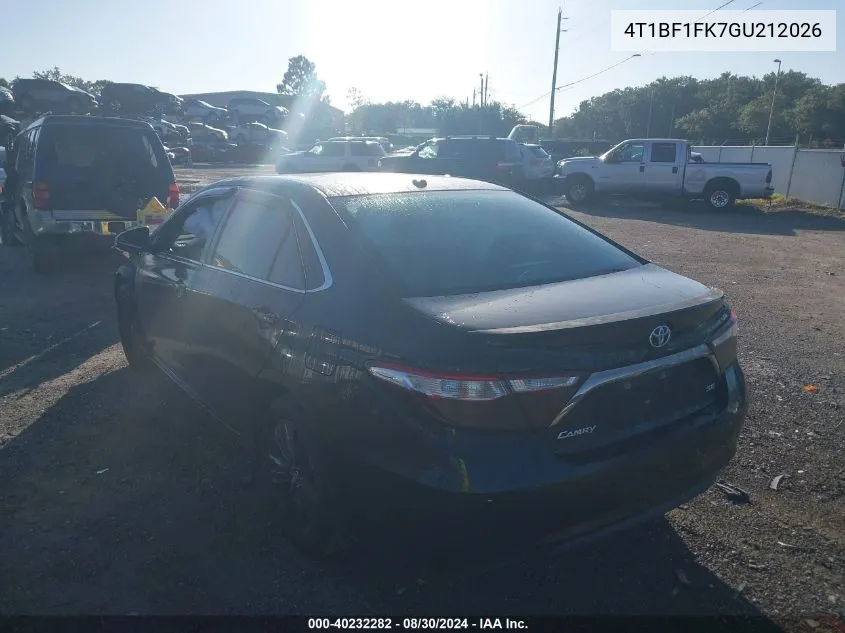 4T1BF1FK7GU212026 2016 Toyota Camry Se