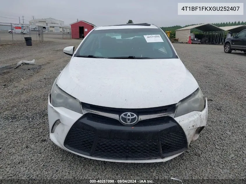 4T1BF1FKXGU252407 2016 Toyota Camry Se