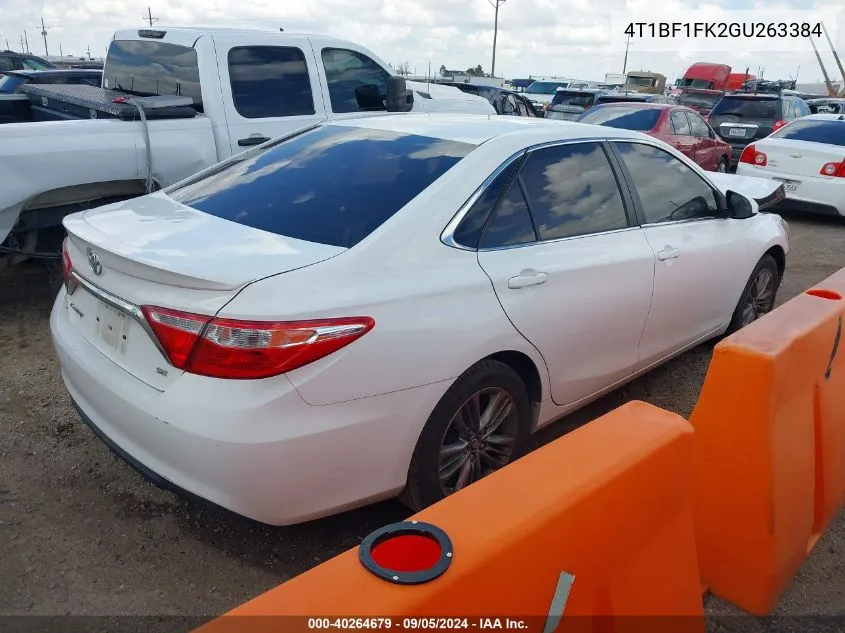 2016 Toyota Camry Le/Xle/Se/Xse VIN: 4T1BF1FK2GU263384 Lot: 40264679