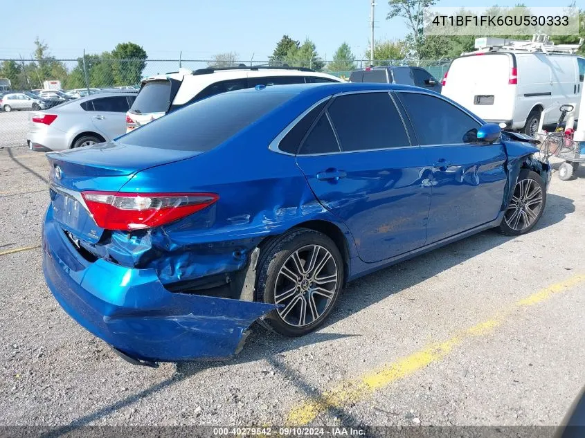 2016 Toyota Camry Le/Xle/Se/Xse VIN: 4T1BF1FK6GU530333 Lot: 40279542