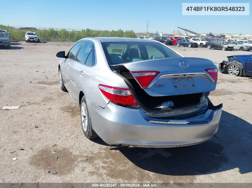 4T4BF1FK8GR548323 2016 Toyota Camry Le