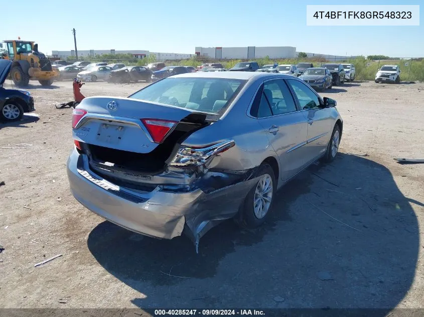 2016 Toyota Camry Le VIN: 4T4BF1FK8GR548323 Lot: 40285247