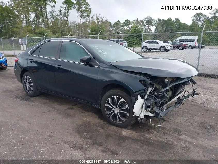 2016 Toyota Camry Le VIN: 4T1BF1FK9GU247988 Lot: 40286837