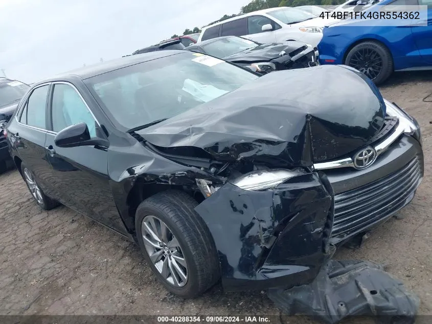 4T4BF1FK4GR554362 2016 Toyota Camry Xle