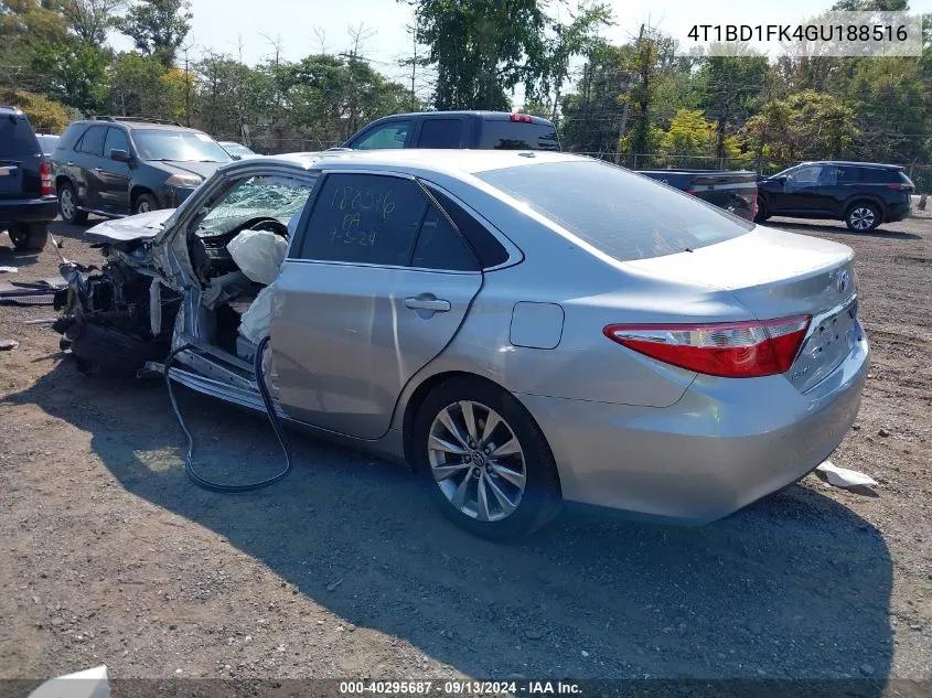 2016 Toyota Camry Hybrid Hybrid/Le/Xle/Se VIN: 4T1BD1FK4GU188516 Lot: 40295687