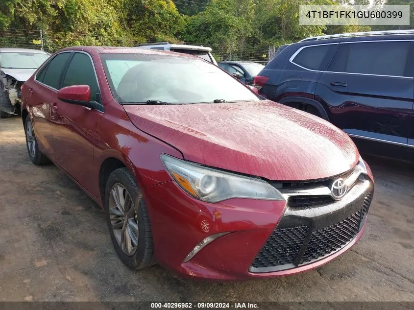 4T1BF1FK1GU600399 2016 Toyota Camry Se