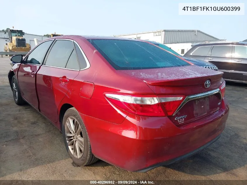 4T1BF1FK1GU600399 2016 Toyota Camry Se