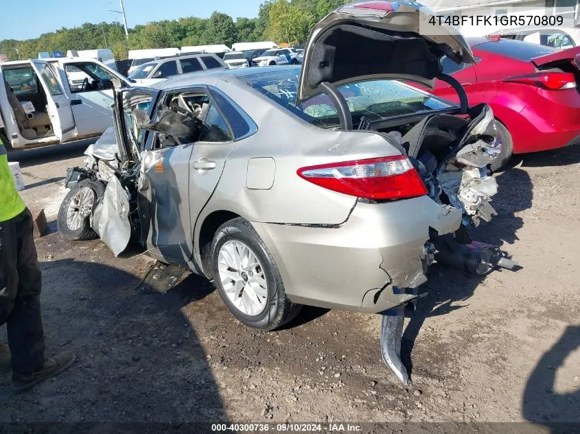 2016 Toyota Camry Le/Xle/Se/Xse VIN: 4T4BF1FK1GR570809 Lot: 40300736