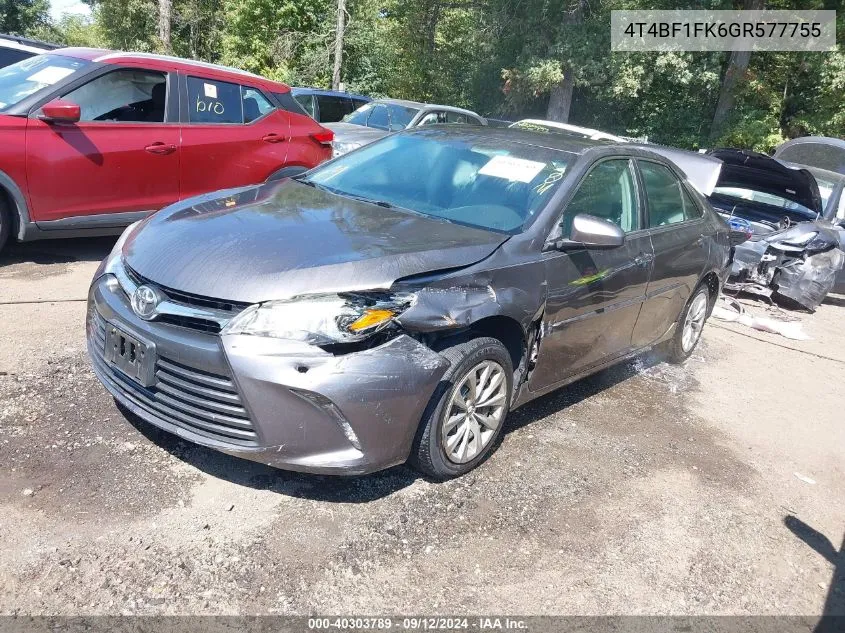 4T4BF1FK6GR577755 2016 Toyota Camry Le