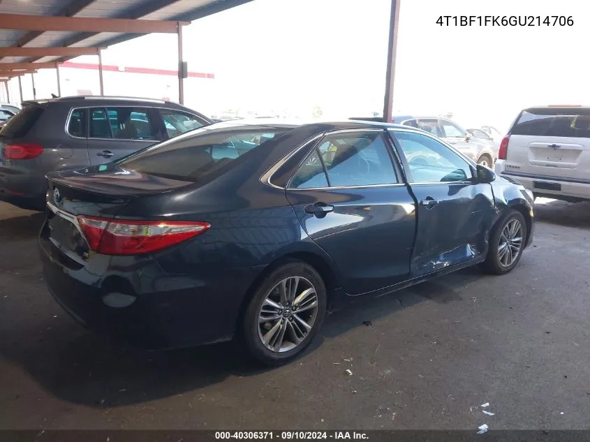 4T1BF1FK6GU214706 2016 Toyota Camry Se