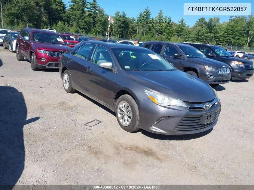 4T4BF1FK4GR522057 2016 Toyota Camry Le