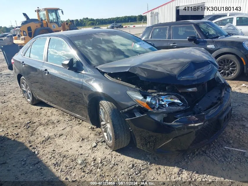 2016 Toyota Camry Se VIN: 4T1BF1FK3GU180143 Lot: 40323855