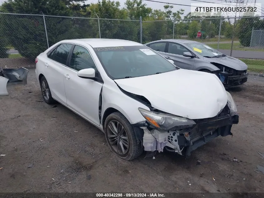 2016 Toyota Camry Le/Xle/Se/Xse VIN: 4T1BF1FK6GU525732 Lot: 40342298