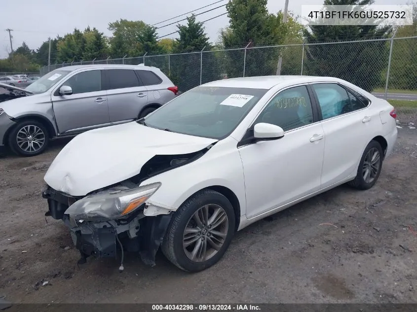 2016 Toyota Camry Le/Xle/Se/Xse VIN: 4T1BF1FK6GU525732 Lot: 40342298