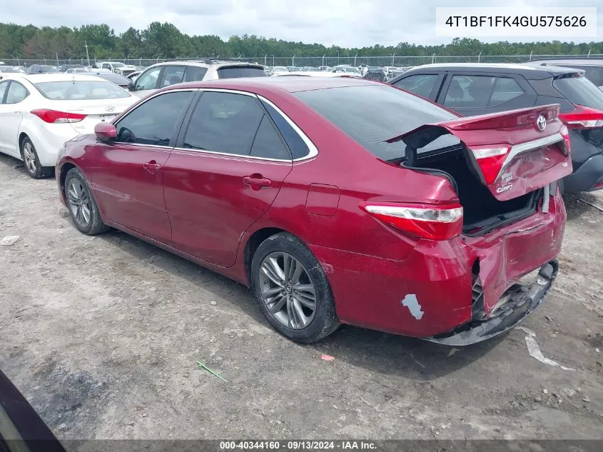 4T1BF1FK4GU575626 2016 Toyota Camry Le/Xle/Se/Xse