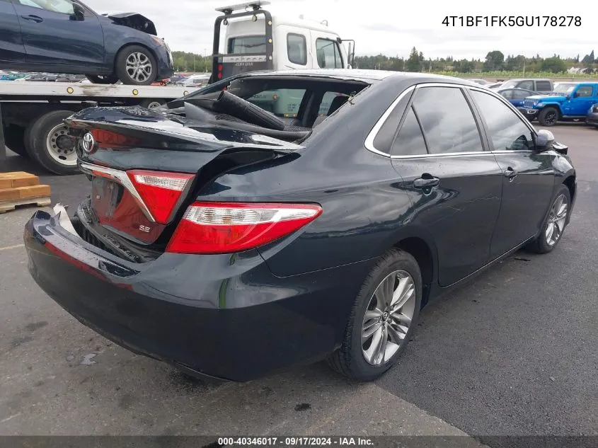 4T1BF1FK5GU178278 2016 Toyota Camry Se