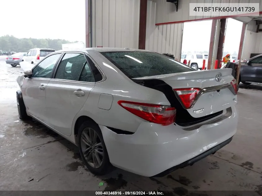 2016 Toyota Camry Le/Xle/Se/Xse VIN: 4T1BF1FK6GU141739 Lot: 40346916