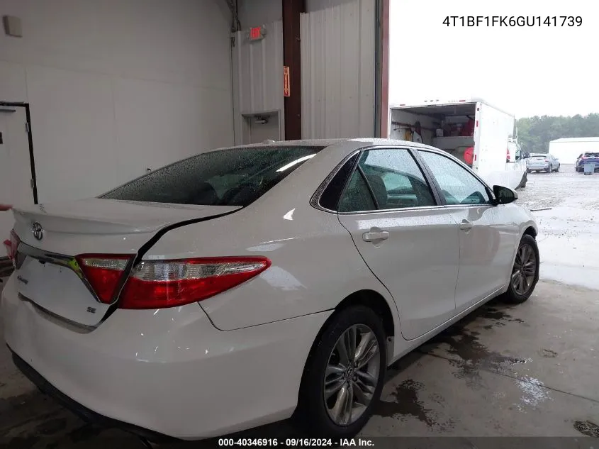 2016 Toyota Camry Le/Xle/Se/Xse VIN: 4T1BF1FK6GU141739 Lot: 40346916