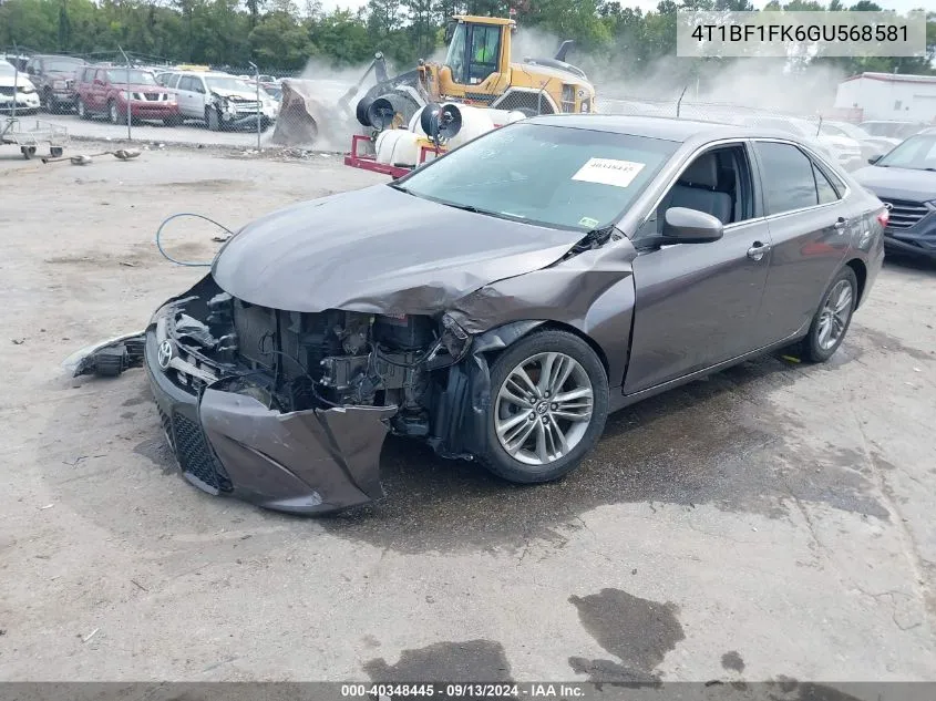 4T1BF1FK6GU568581 2016 Toyota Camry Se