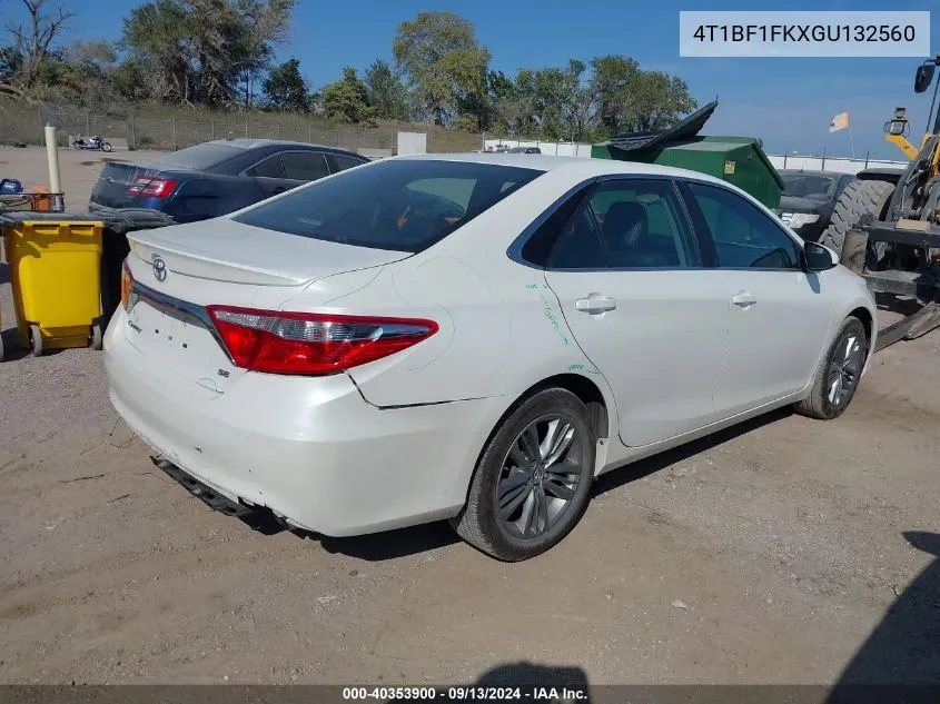 4T1BF1FKXGU132560 2016 Toyota Camry Se