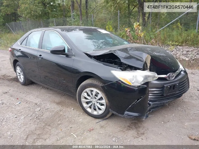 4T4BF1FK2GR570446 2016 Toyota Camry Le