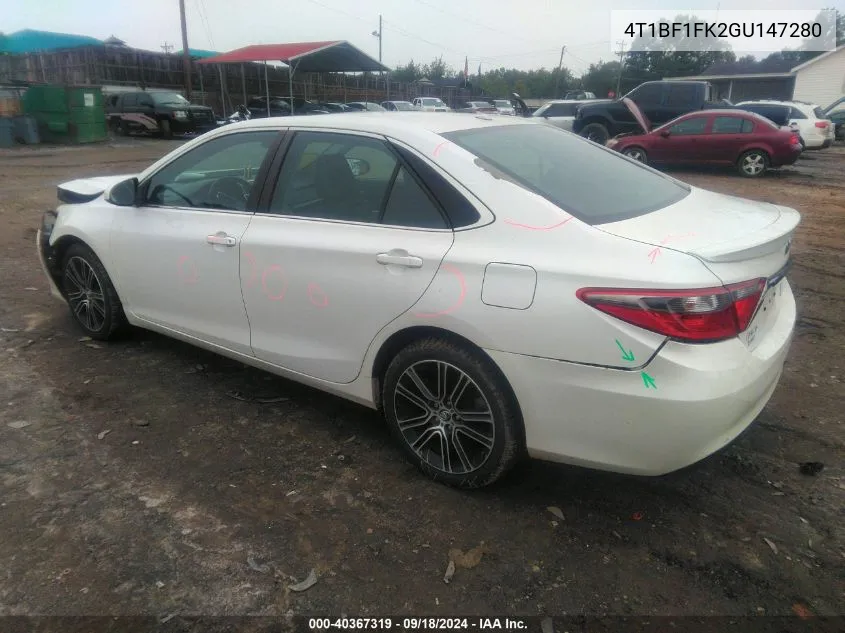 4T1BF1FK2GU147280 2016 Toyota Camry Se